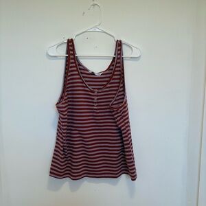 Sonoma Purplish and  White Sleeveless Tank Top
